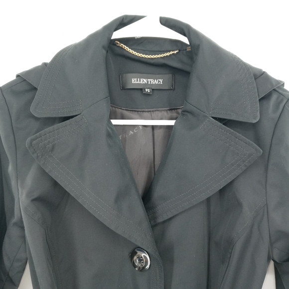 Ellen Tracy Trench Coat PS - Picture 7 of 14